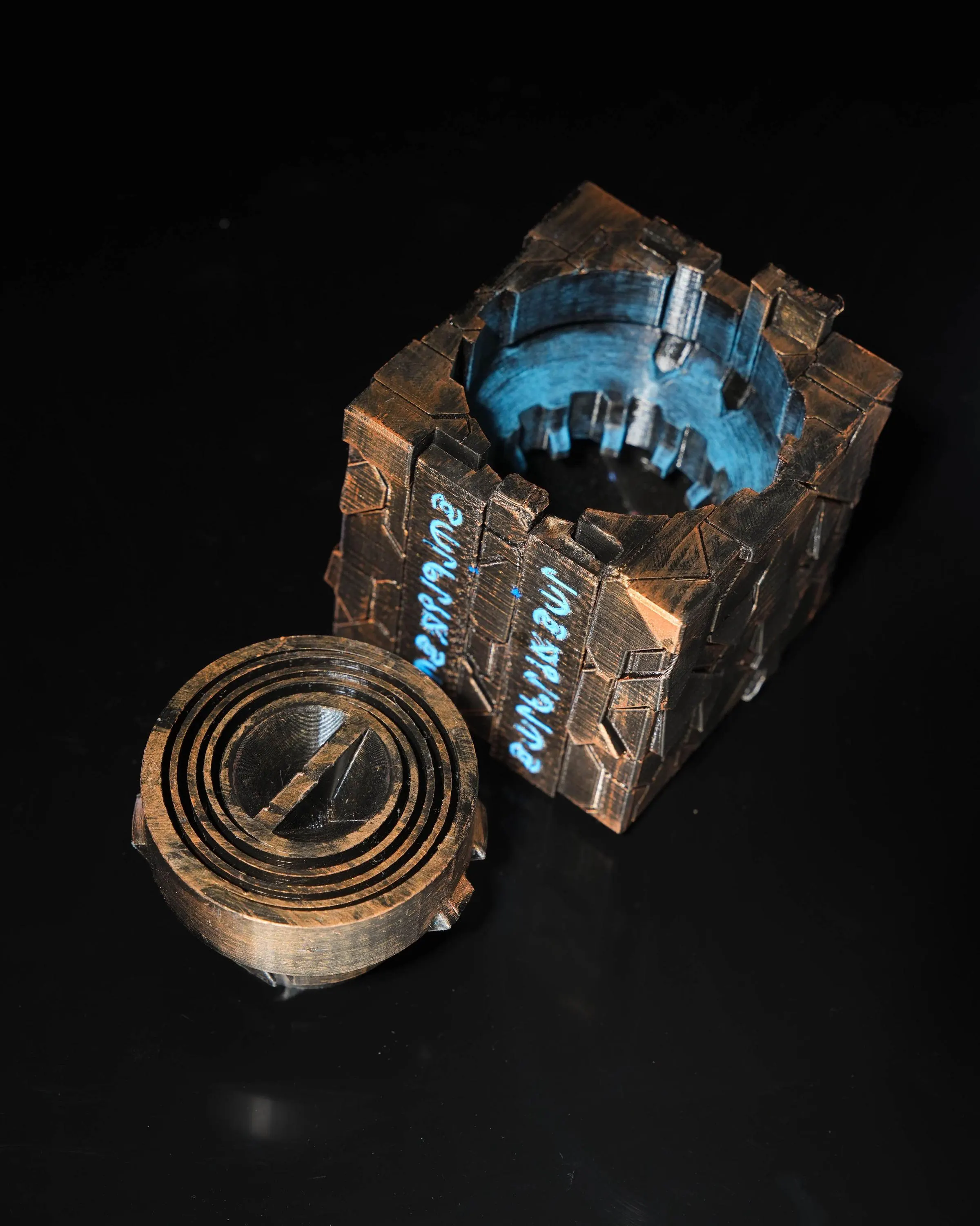 Caixa de Enigma Secreta com Mecanismo Oculto – Cubo de Artefacto Misterioso – Presente Único para Ele – Caixa Desafio de Raciocínio – Decoração Geek – Estilo Steampunk